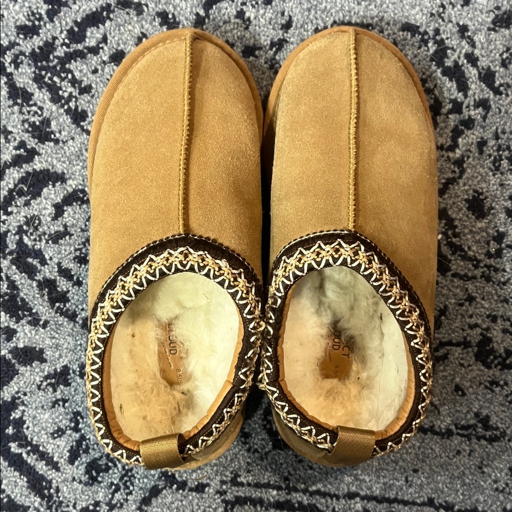 Project Cloud Tan Suede Slip-On Shoes size w8.5 - Picture 2 of 4